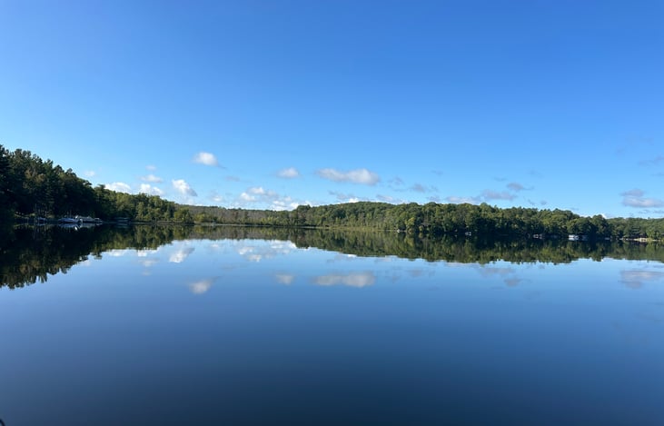 Perfect lake conditions for relaxing evenings!