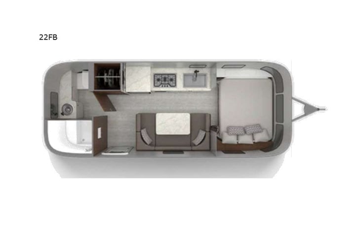 Representative floor plan provided by a trusted RVshare partner.