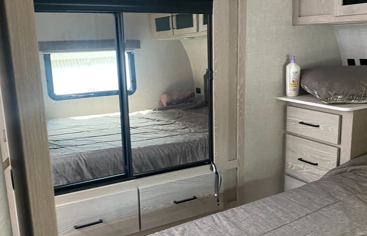 Master Bedroom - closet and storage area