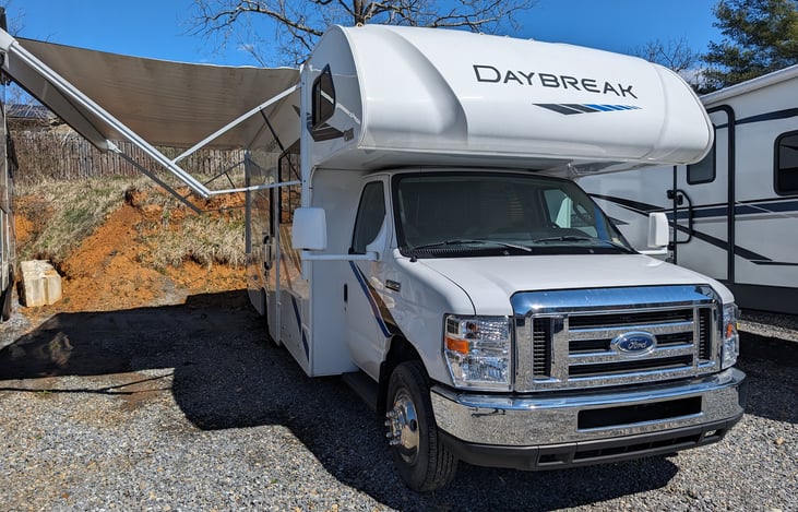 Large awning for outdoor entertaining