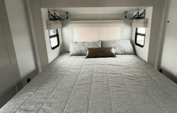 Queen size mattress    Memory Foam.   Not your standard back breaking mattress