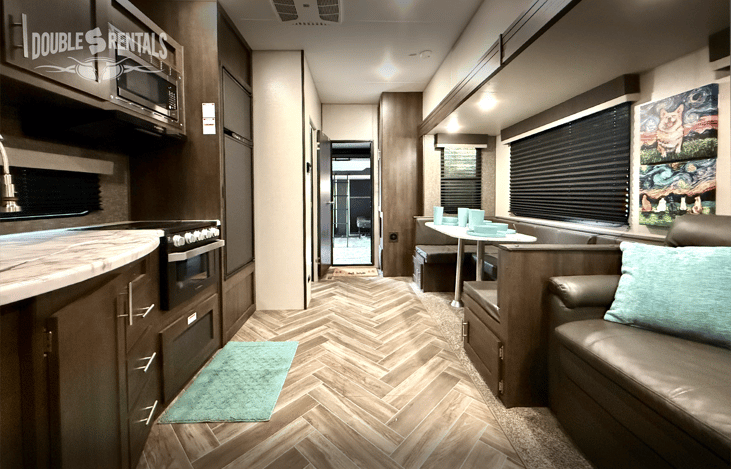 Spacious living and dining area.