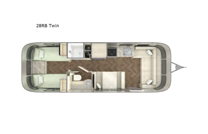 Representative floor plan provided by a trusted RVshare partner.
