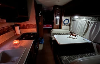 Enjoy the sunsets in a pet-friendly Cowboy Camper!