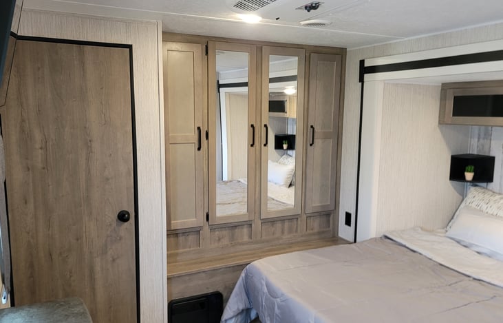 Bring as much of your personal belongings as you need for an extended stay, there is plenty of storage.