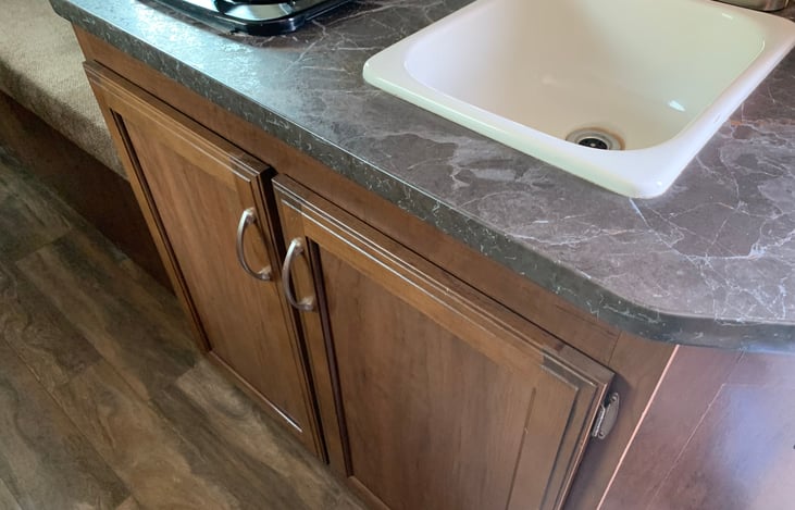 Kitchen Sink and below are at the pots/pans and the 3Q IP, toaster and more