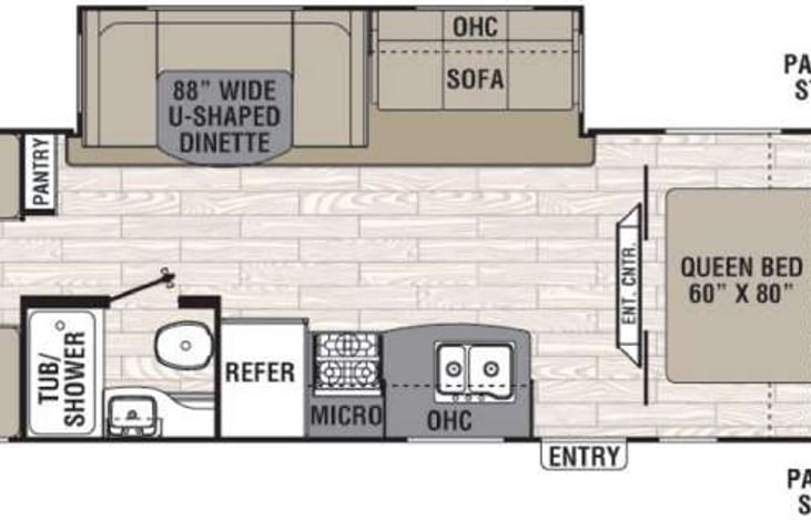 THIS UNIT ALSO HAS QUAD BUNKS THAT ARE NOT SHOWING IN THIS PICTURE BEYOND THE BATHROOM