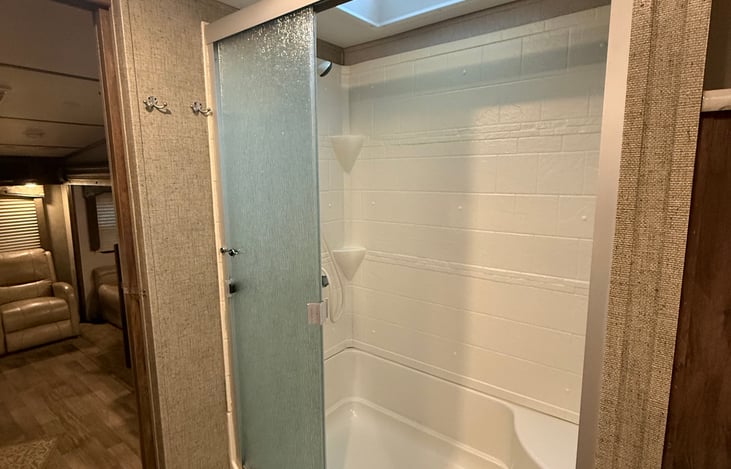 Large walk in shower