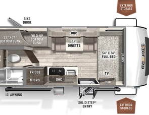Forest River RV Rockwood Geo Pro 19BH
