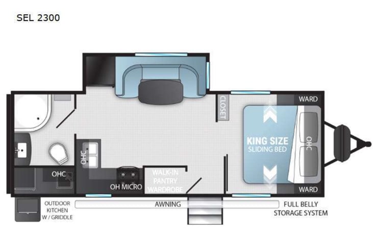 The floor plan.