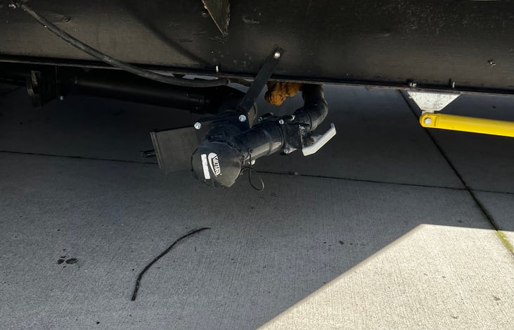 Black and grey water pump for dumping.