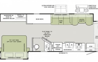 Beautiful luxury RV is Kid and Pet friendly!