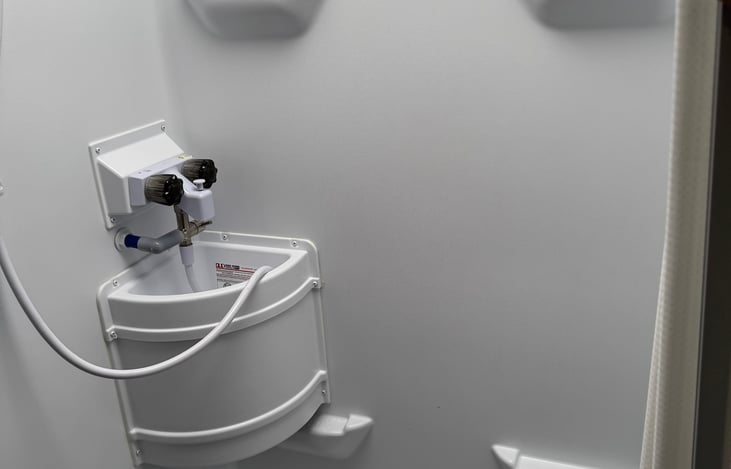 Shower hand wash sink