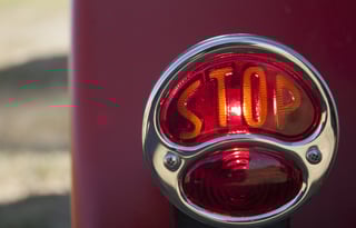 Cute Retro Red Teardrop Trailer