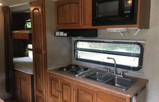 Small camper for couples or family of 4.