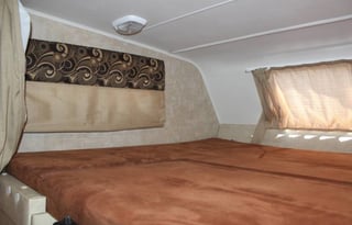 This RV has a very nice layout for a family.