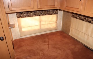 This RV has a very nice layout for a family.