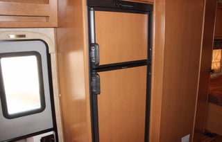 This RV has a very nice layout for a family.