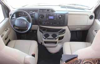 This RV has a very nice layout for a family.