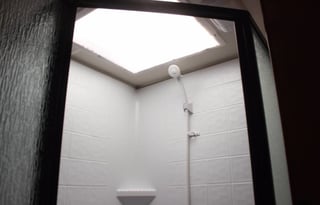 This RV has a very nice layout for a family.