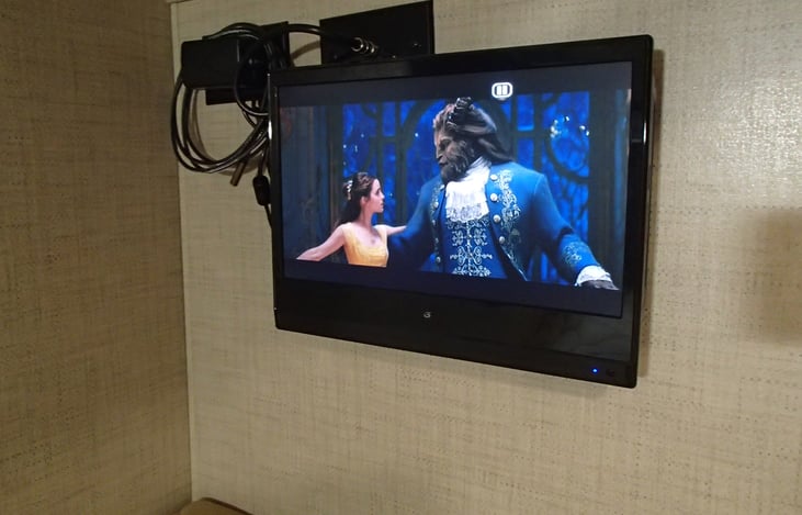 Each Private Bunkbed has its own Entertainment system, with DVD & Remote!!