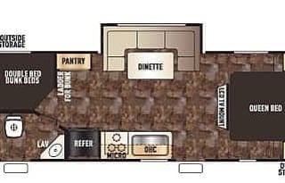 2016 Forest River RV Cherokee Grey Wolf 26DBH