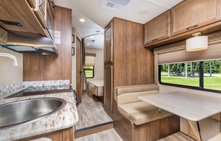 Small class C with dinette and queen bed - unit 1