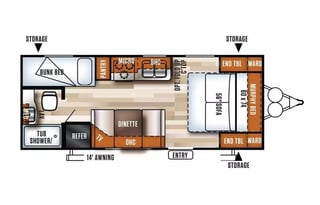 2018 Forest River RV Salem Cruise Lite 201BHXL