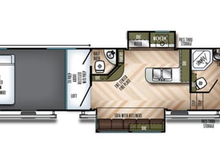Forest River trailer, spacious 2 bathrooms