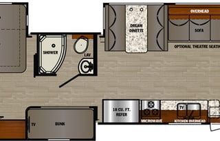 2019 Georgetown GT5 36B5 - 2 full baths and 2 bunk