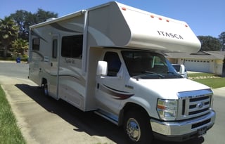 Winnebago Itasca Spirit, fully equipped with everything needed for camping