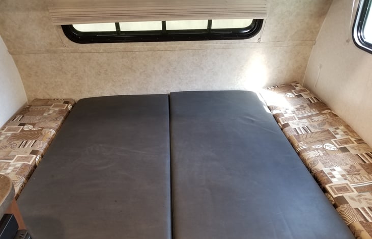 Table drops down to a bed