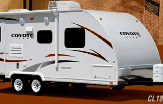 KZ 180 Coyote Lite camping trailer