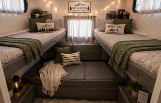 Family Adventure Bunkhouse • Stress-Free Camping!