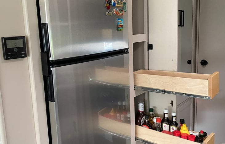 Pantry for Dry Goods- w 2 pull outs