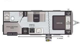 "Trixie" bunk bed, pet friendly & master bedroom