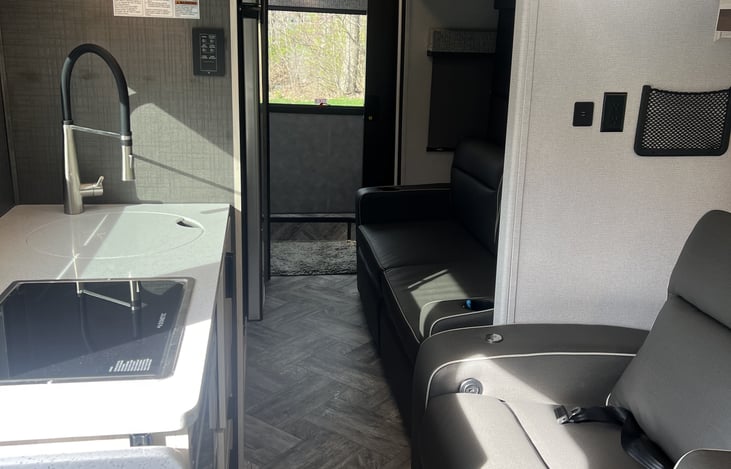 interior with slide in