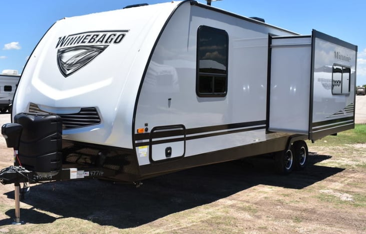 The trailer has one slideout