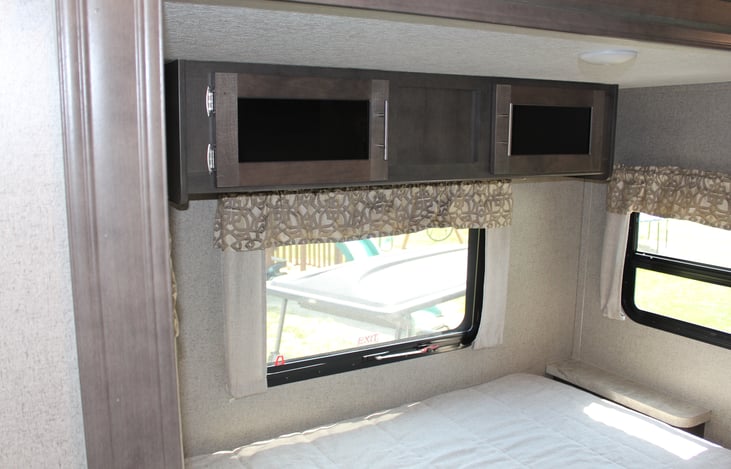 Master Bed Overhead Cabinets