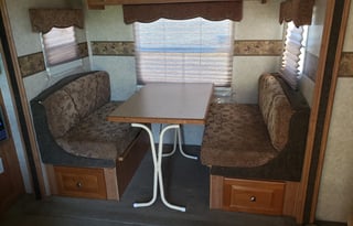 Triple A getaway trailer (Amy, Alf, and Alex)