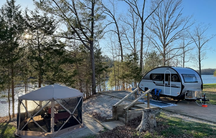 Gazelle screen tent included in the Outdoor Living Package for additional fee.
