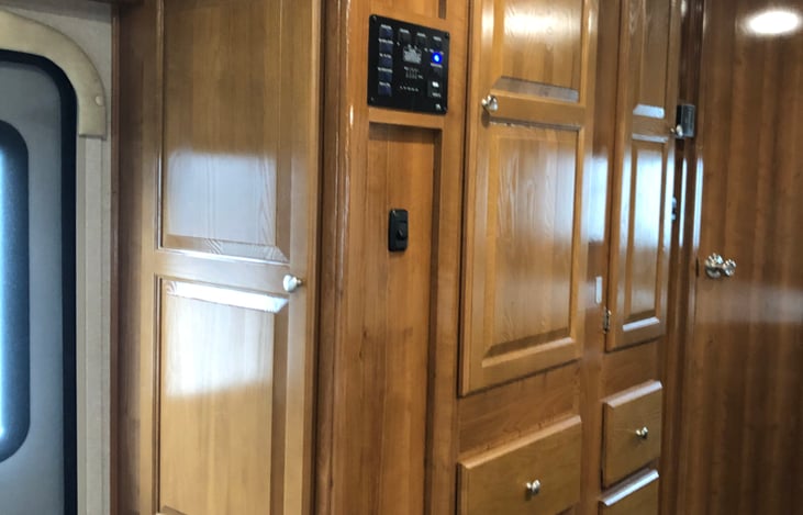 Entry and Storage/hanging closets/bathroom door