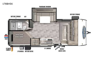 2021 Forest River RV Salem FSX 178BHSK