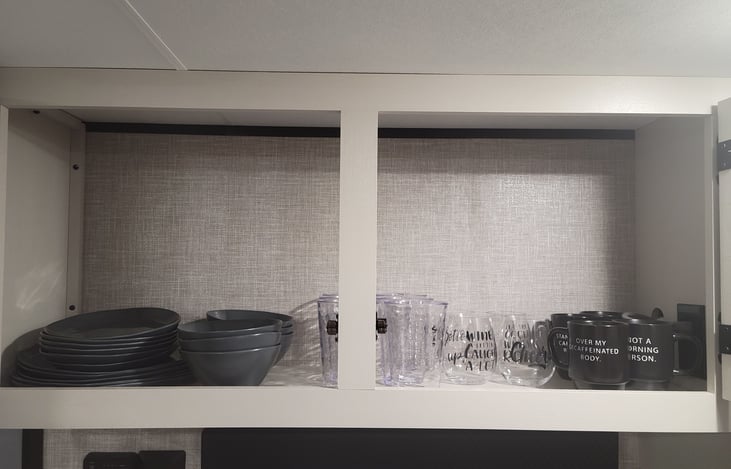 Plateware and cups, enough for 6 people