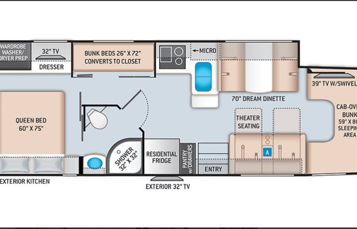 Spacious! Sleeping for up to 8