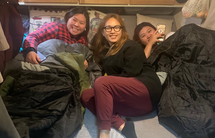 Roomy for 2,  comfortable for 3,  cozy for young family of 4 😊