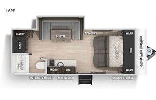 "Zen Den" 21 Forest River RV  WolfPup Black Label