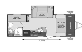 Lightweight Family Camper | Sleeps 6 | Bunks