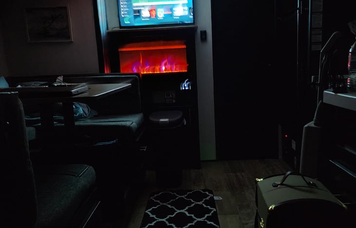 Inside movie and fire is a fun night also