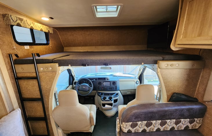 57x95 comfotable bunk over the cab